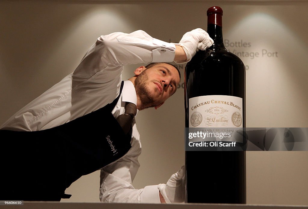 Giant Bottle Of Bordeaux Wine Set To Be Auctioned At Sothebys