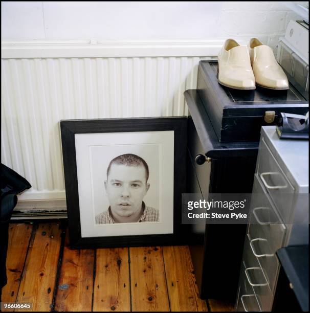 Fashion designer Alexander McQueen poses for a portrait shoot in London, UK.