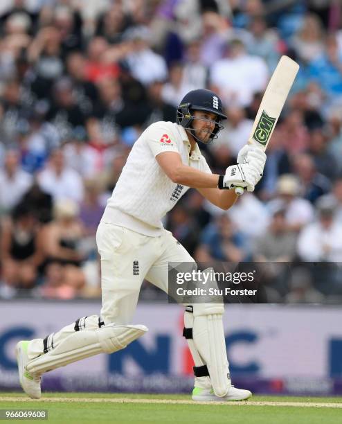 England batsman Dawid Malan in action during day two of the second test match between England and Pakistan at Headingley on June 2, 2018 in Leeds,...