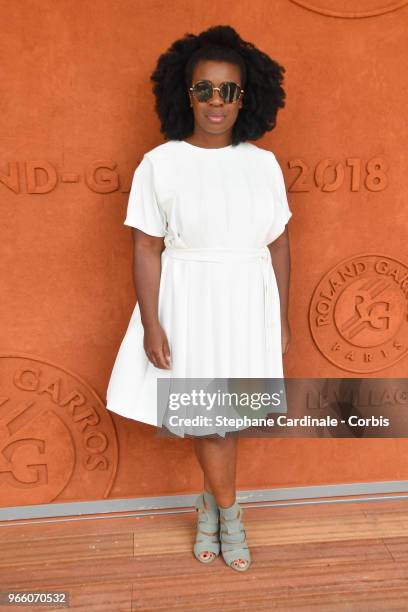 Actress Uzo Aduba attends the 2018 French Open - Day Seven at Roland Garros on June 2, 2018 in Paris, France.