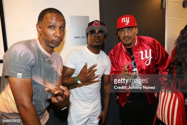 Dres, Lil Vicious, and Psycho Les attend the YO! MTV Raps 30th Anniversary Live Event at Barclays Center on June 1, 2018 in New York City.