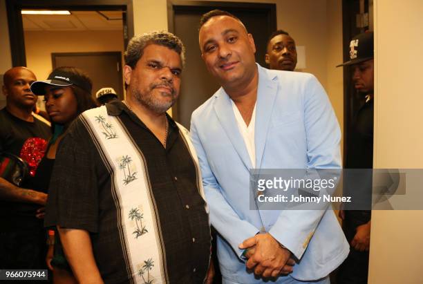 Luis Guzmán and Russell Peters attend the YO! MTV Raps 30th Anniversary Live Event at Barclays Center on June 1, 2018 in New York City.