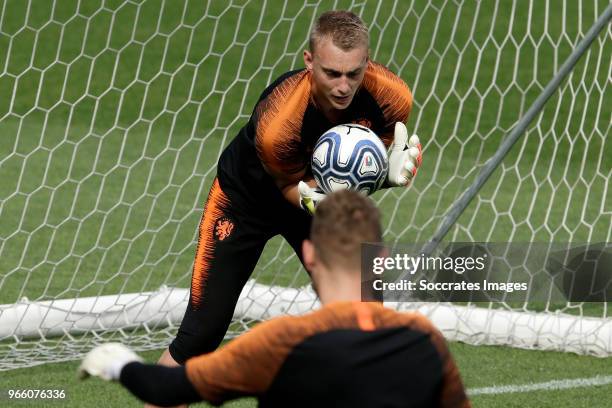 Jasper Cillessen of Holland during the Training Holland at the Stadio Filadelfia on June 2, 2018 in Turin Italy