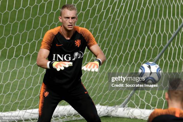 Jasper Cillessen of Holland during the Training Holland at the Stadio Filadelfia on June 2, 2018 in Turin Italy