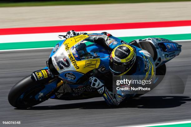 Thomas Luthi of EG 0,0 Marc VDS during the 2018 MotoGP Italian Grand Prix Free Practice 3 at Circuito del Mugello, Florence, Italy on 2 June 2018.