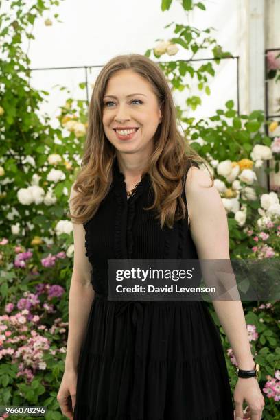 Chelsea Clinton, at the Hay Festival on June 2, 2018 in Hay-on-Wye, Wales.