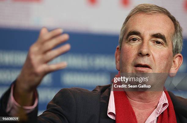 Author Robert Harris attends the 'Ghost Writer' Press Conference during day two of the 60th Berlin International Film Festival at the Grand Hyatt...