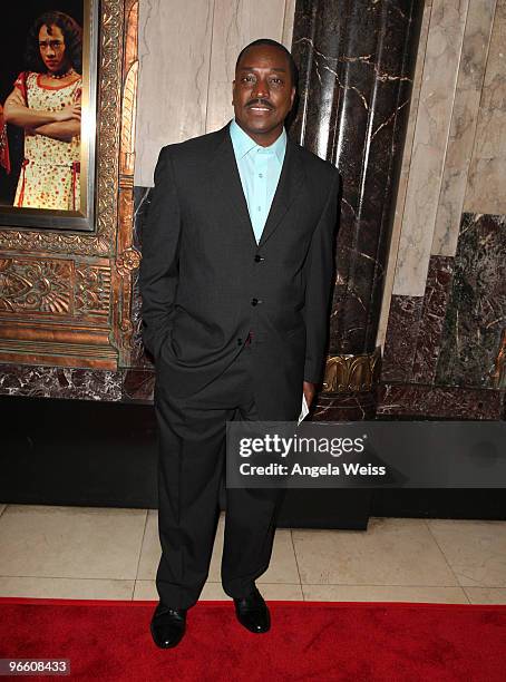 Actor Clifton Powell attends the opening night of 'The Color Purple' at the Pantages Theatre on February 11, 2010 in Hollywood, California.