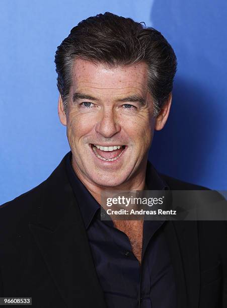 Actor Pierce Brosnan attends the 'Ghost Writer' Photocall during day two of the 60th Berlin International Film Festival at the Grand Hyatt Hotel on...