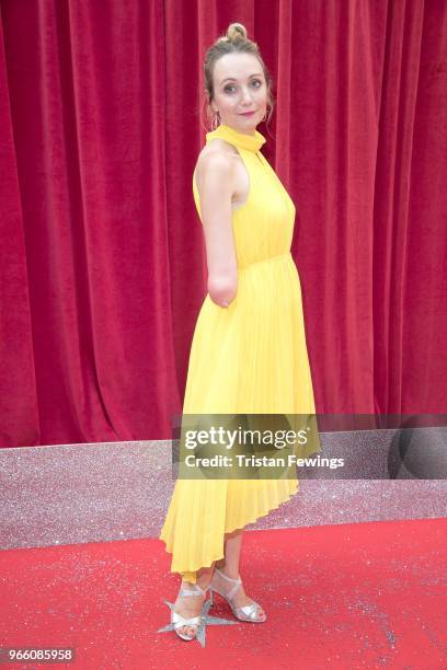 Cerrie Burnell attends the British Soap Awards 2018 at Hackney Empire on June 2, 2018 in London, England.