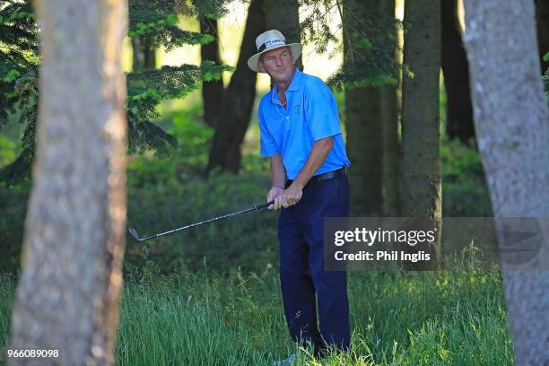 Mark Mouland of Wales in action during Day Two of The Shipco Masters Promoted by Simons Golf Club at Simon's Golf Club on June 2, 2018 in Kvistgaard,...