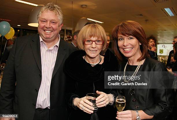 Nick Ferrari,Anne Robinson and Kay Burley at The Ultimate News Quiz at Google HQ on February 11, 2010 in London, England.