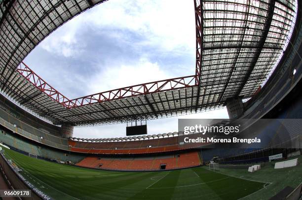 General view of San Siro stadium on March 31, 2008 in Milan, Italy.