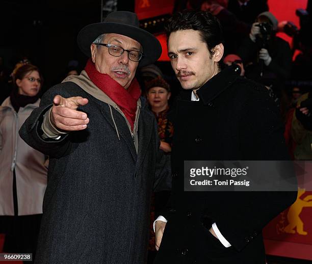 Actor James Franco and Festival director Dieter Kosslick attend the 'Howl' Premiere during day two of the 60th Berlin International Film Festival at...