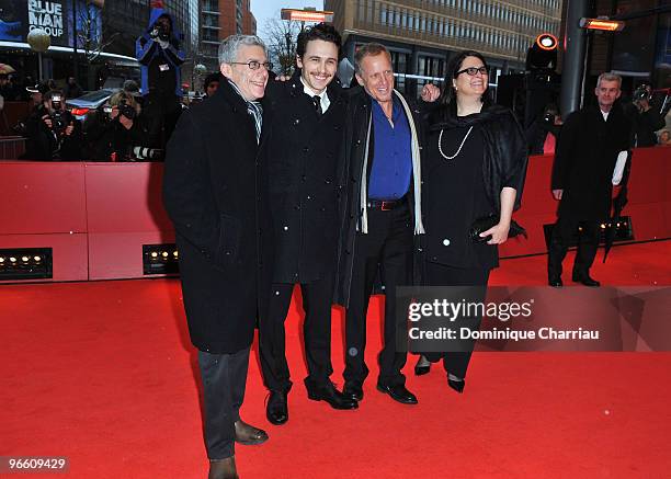 Director Robert Epstein, actor James Franco, director Jeffrey Friedmann and producer Elizabeth Redleaf attend the 'Howl' Premiere during day two of...