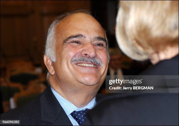 Royal Highness Prince El hassan bin Talal of Jordan at the 58th Session of the Nordic Council, Copenhagen in the danish parliament, Christiansborg.