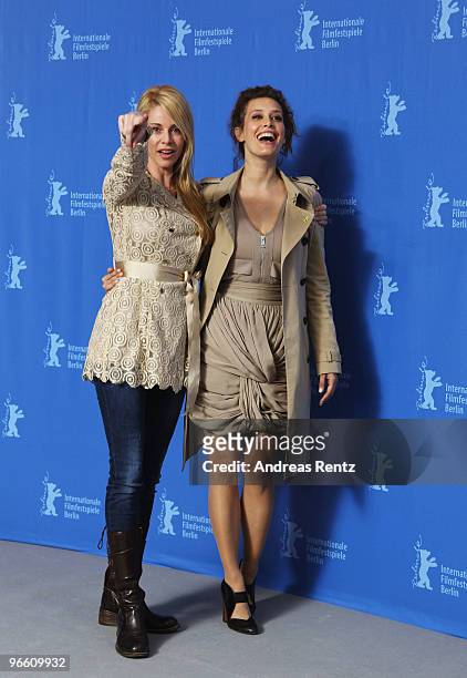 Actress Belen Rueda and Angie Cepeda attend the 'El Mal Ajeno' Photocall during day two of the 60th Berlin International Film Festival at the Grand...