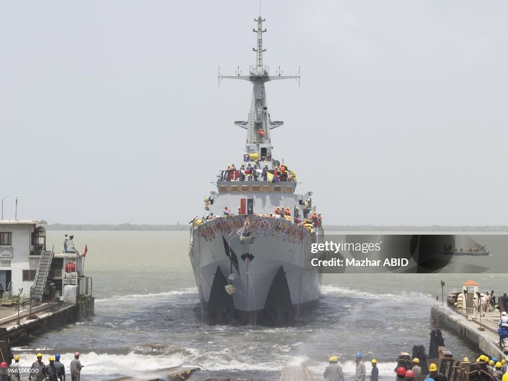 F-22 P Frigate Launching Ceremony In Karachi in Pakistan