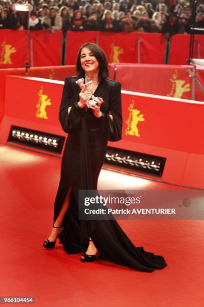 Actress Paulina Garcia win the silver bear best actress award at Closing ceremony at the 63rd Berlinale International Film Festival on February 12,...