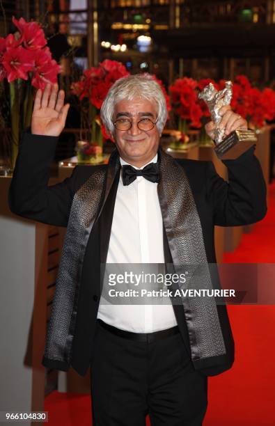Director Kambozia Partovi receive a Silver Bear Prize for the best script at Closing ceremony at the 63rd Berlinale International Film Festival on...