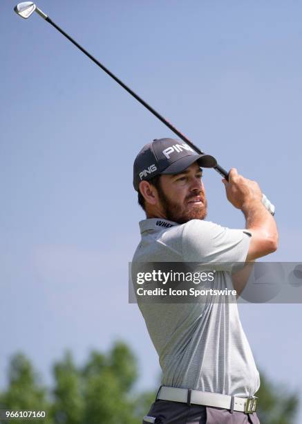 Louis Oosthuizen during the third round of the Memorial Tournament at Muirfield Village Golf Club in Dublin, Ohio on June 02, 2018.