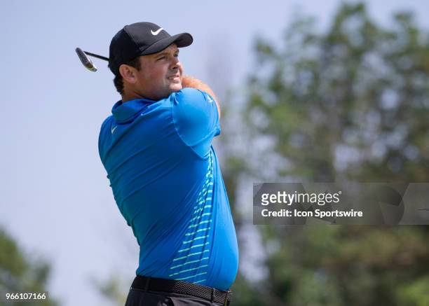 Patrick Reed during the third round of the Memorial Tournament at Muirfield Village Golf Club in Dublin, Ohio on June 02, 2018.