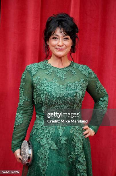 Natalie J. Robb attends the British Soap Awards 2018 at Hackney Empire on June 2, 2018 in London, England.