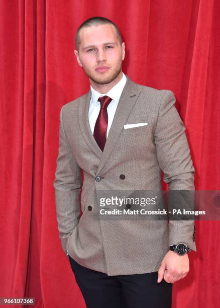 Danny Walters attending the British Soap Awards 2018 held at The Hackney Empire, London.