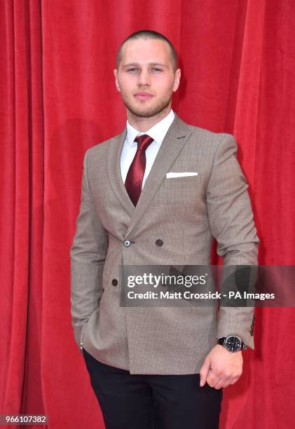 Danny Walters attending the British Soap Awards 2018 held at The Hackney Empire, London.