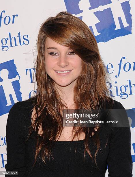 Shailene Woodley arrives at The Alliance for Children's Rights honors "Law And Order" at the Beverly Hilton Hotel on February 10, 2010 in Beverly...