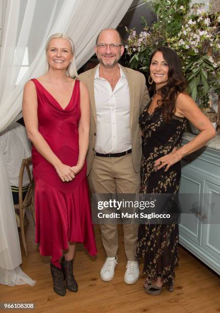 Hamptons Magazine Editor-in-Chief Anetta Nowosielska, Evan Kulman and Hamptons Magazine Publisher Lynn Scotti attend the Hamptons Magazine's 40th...