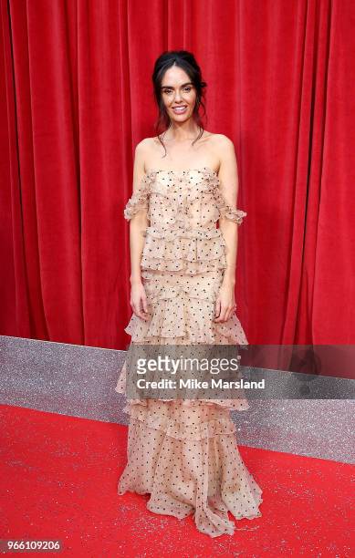 Jennifer Metcalfe attends the British Soap Awards 2018 at Hackney Empire on June 2, 2018 in London, England.