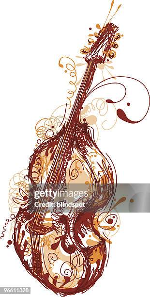 schlampig bass - saite stock-grafiken, -clipart, -cartoons und -symbole