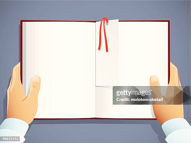 reading - book sleeve stock illustrations