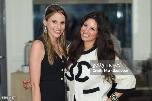 Alicia Angelotti Horvath and Stacy Weisser attend the Hamptons Magazine's 40th Anniversary Season Launch on June 1, 2018 in Bridgehampton, New York.