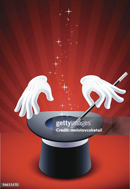 magic show - magic stock illustrations