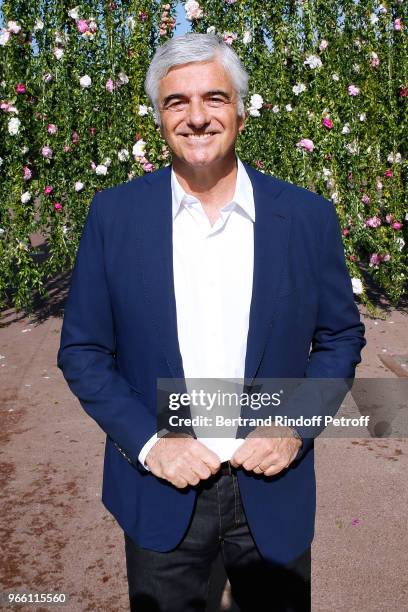 General manager of LVMH Antonio Belloni attends the Inauguration of the new "Jardin D'Acclimatation" on June 2, 2018 in Paris, France.