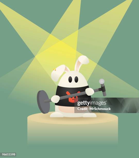 rock band singer - goth stock illustrations
