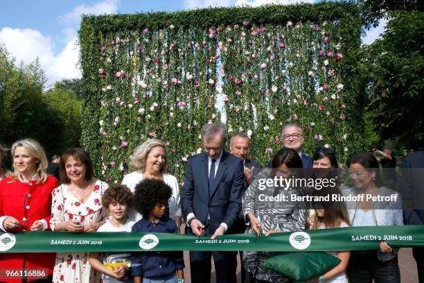 Owner of LVMH Luxury Group Bernard Arnault , Mayor of Paris Anne Hidalgo , Mayor of 16th District of Paris, Daniele Giazzi and Mayor of 8th District...