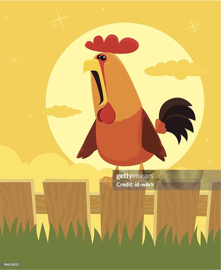 Crowing Rooster High-Res Vector Graphic - Getty Images Crowing Rooster High-Res Vector Graphic - Getty Images