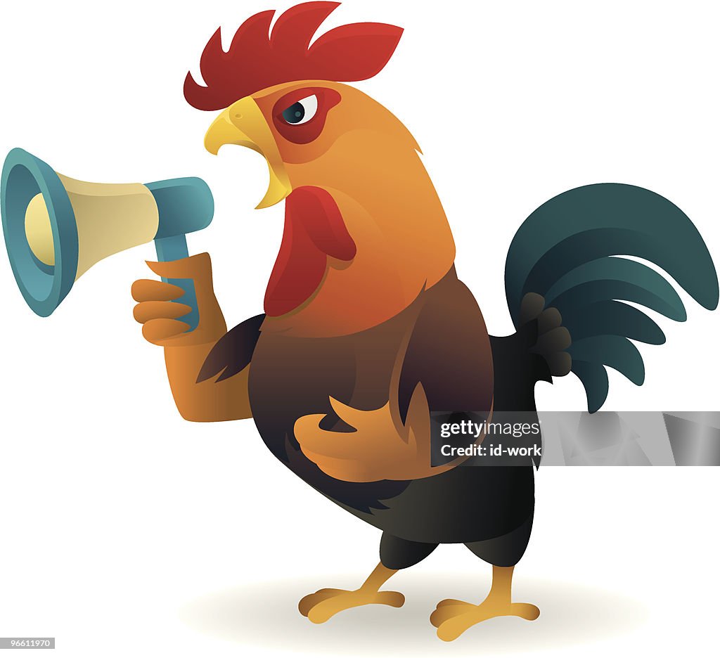 Rooster Crowing High-Res Vector Graphic - Getty Images