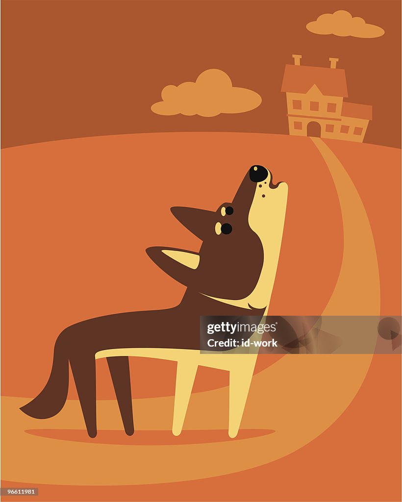 Howling wolf
