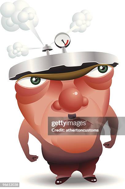 anger - temperature gauge stock illustrations