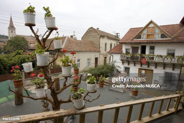 Aiud, Romania, Settembre 2006. The seat of Malteser international Social Center in Aiud. Malteser International is the Order of Malta's international...