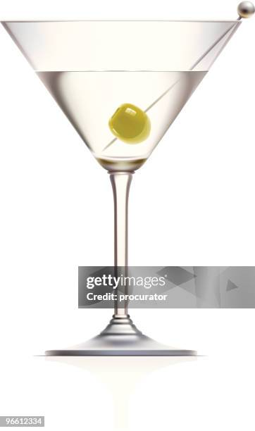 cocktail - martini stock illustrations