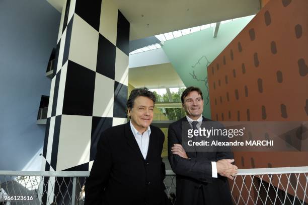 French architect Christian de Portzamparc and project owner Walter De Toffol .
