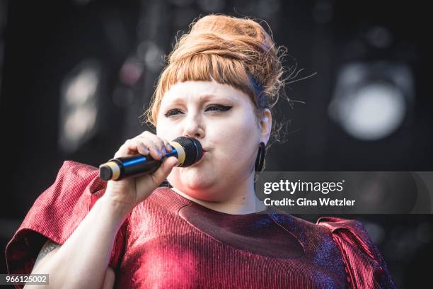 American singer Mary Beth Patterson aka Beth Ditto performs live on stage during Rock am Ring at Nuerburgring on JUNE 2, 2018 in Nuerburg, Germany.