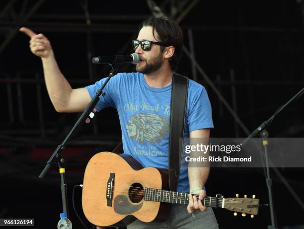 Kenton Bryant performs during Pepsi's Rock The South Festival - Day 2 in Heritage Park on June 2, 2018 in Cullman, Alabama.