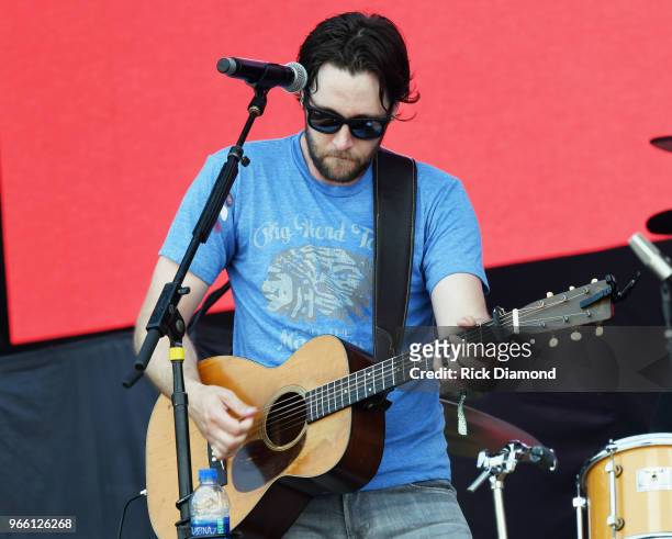 Kenton Bryant performs during Pepsi's Rock The South Festival - Day 2 in Heritage Park on June 2, 2018 in Cullman, Alabama.