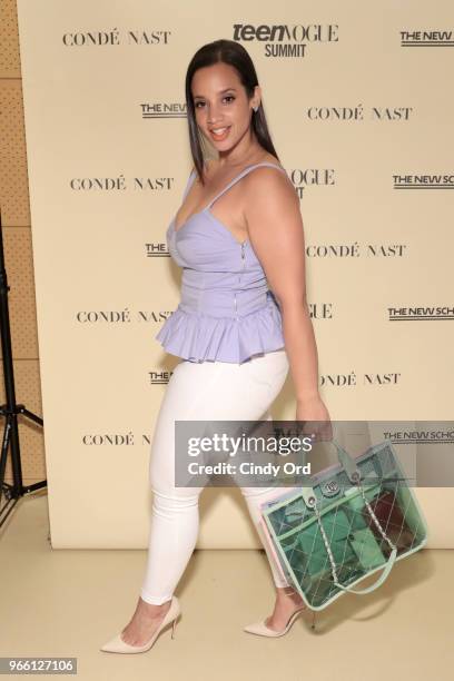 Dascha Polanco attends Teen Vogue Summit 2018: #TurnUp - Day 2 at The New School on June 2, 2018 in New York City.